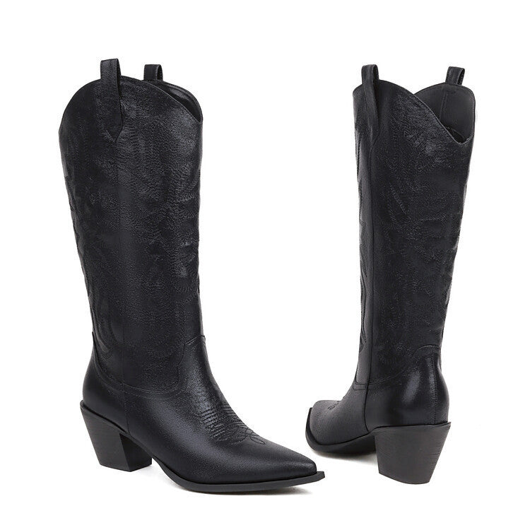 Tall Embroidered Sequin Western Boots – product detail alternate view 5