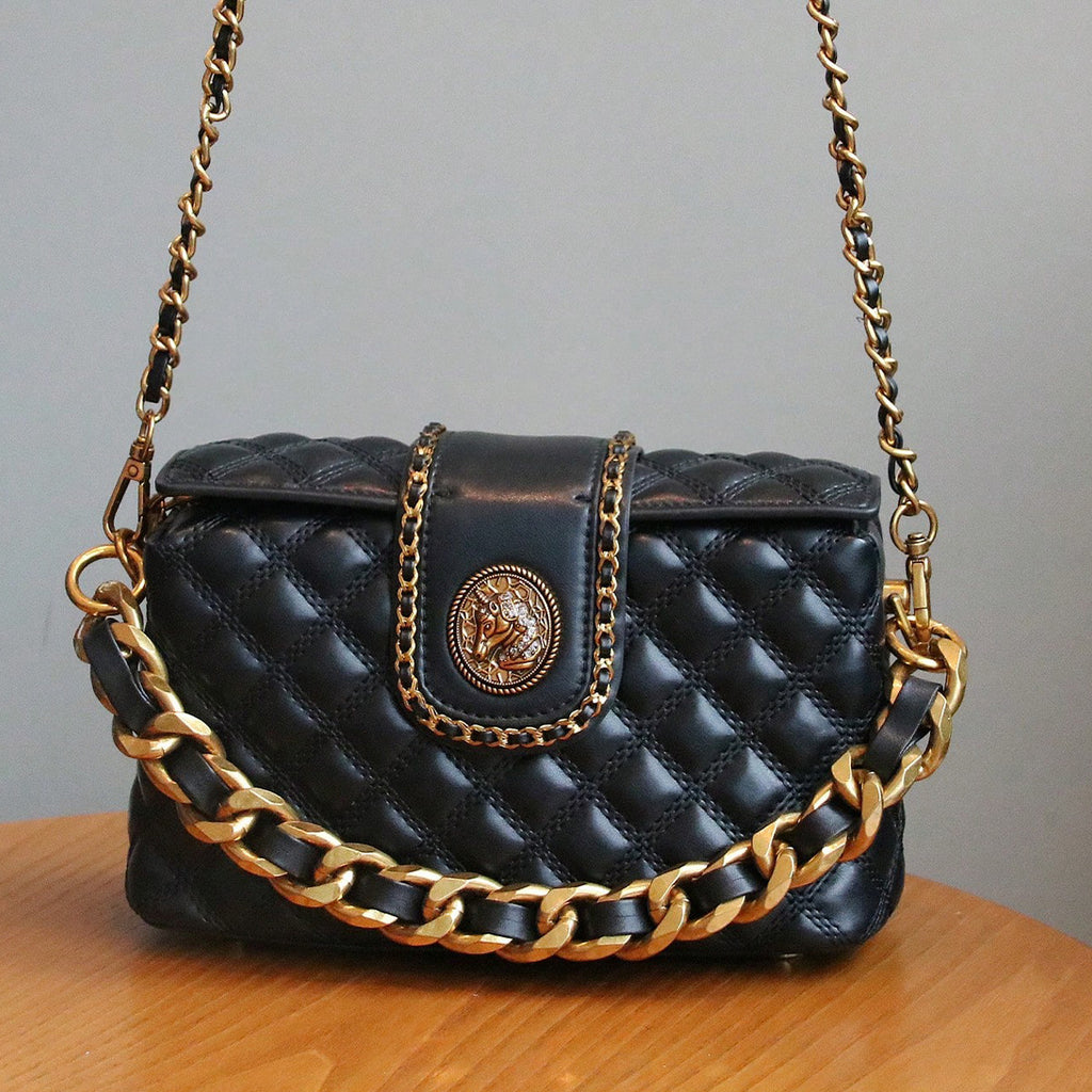 Sarah Express Diamond Quilted Chain Crossbody Bag
