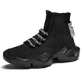 Sarah Express Men's Breathable Mesh Sock Sneakers Black