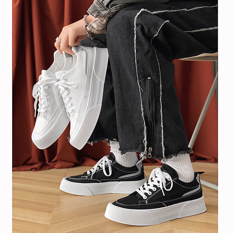 Sarah Express Canvas Low Top Platform Casual Sneakers