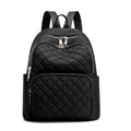 Sarah Express Quilted Nylon Casual Women Backpack Black