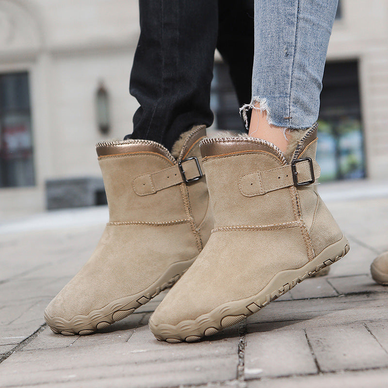 Sarah Express Plush Lined Suede Ankle Boots