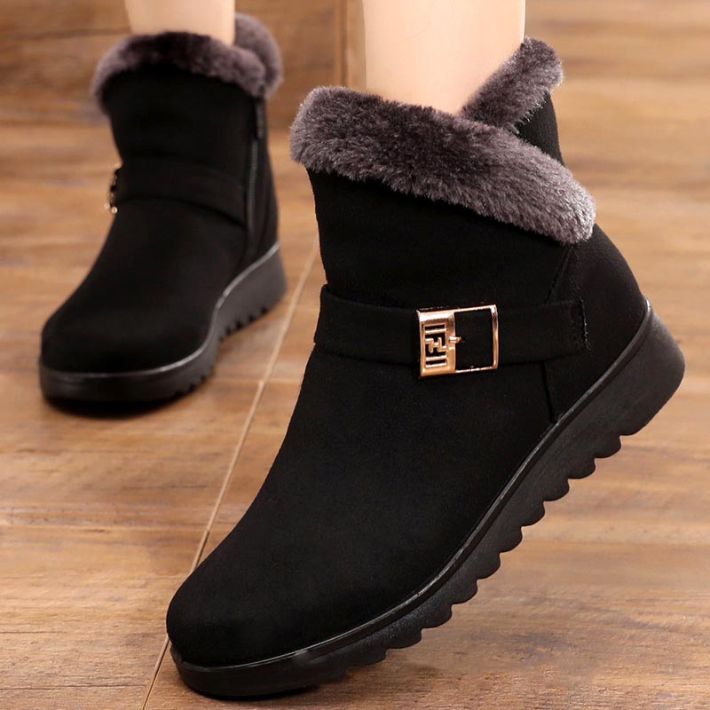 Sarah Express Plush Lined Winter Ankle Snow Boots