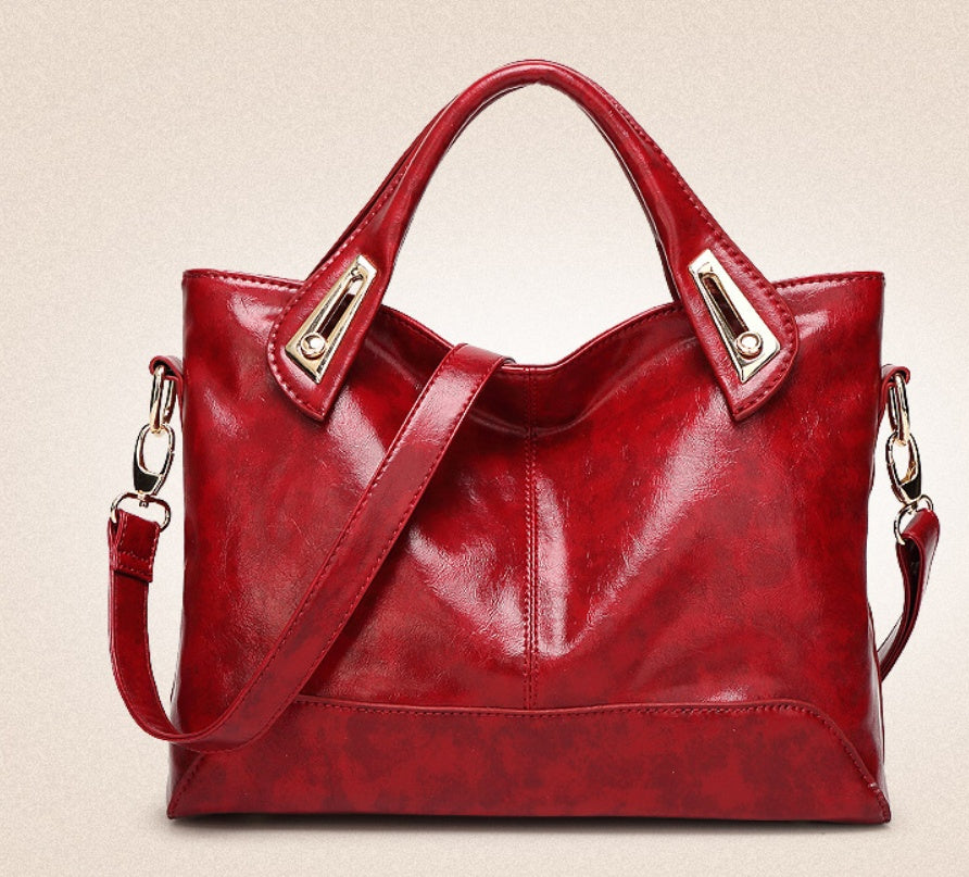 Sarah Express Structured Medium Handbag with Metal Details