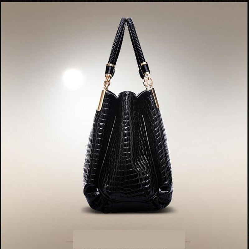Sarah Express Crocodile Pattern Structured Handbag
