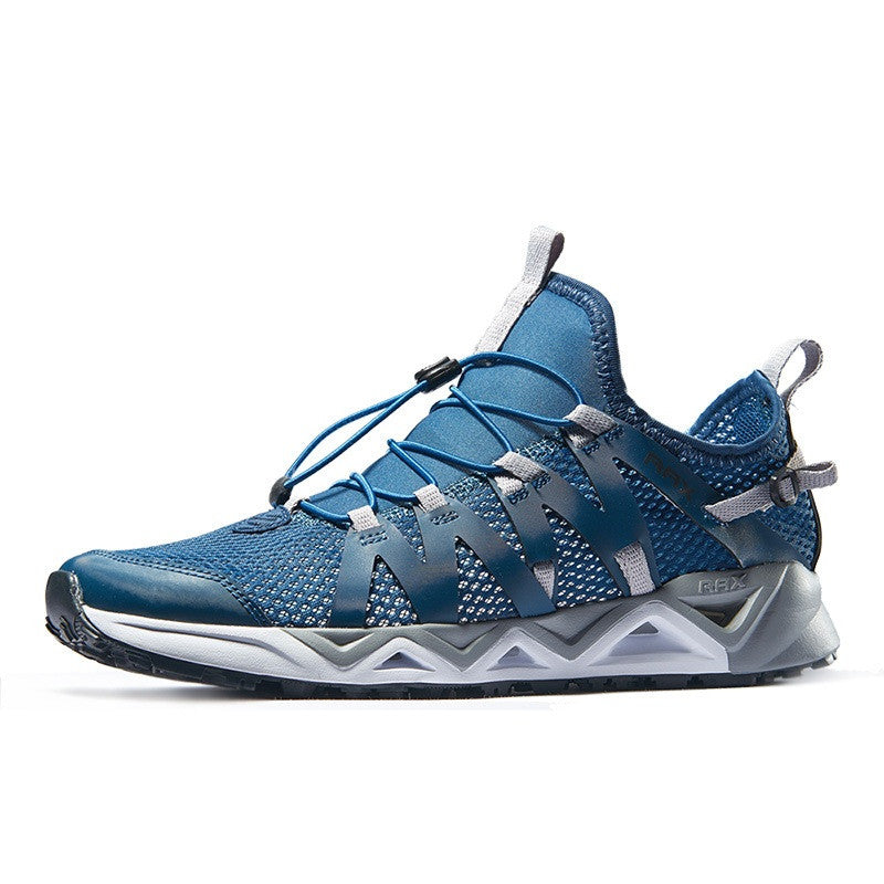Sarah Express Fly Knit Outdoor Trekking Sneakers Blue