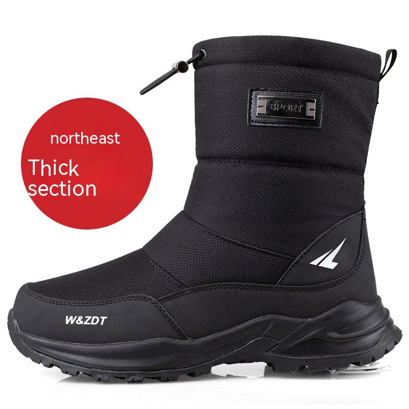 Sarah Express Men's Waterproof Winter Snow Boots A91 Men Black