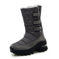 Sarah Express Women's High Top Velvet Snow Boots Grey