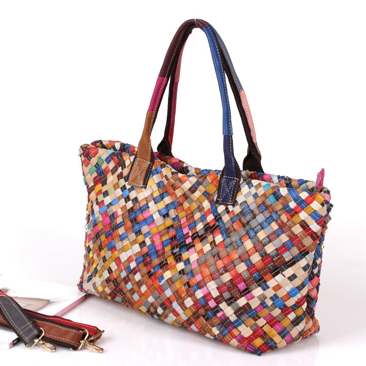Sarah Express Woven Multi-Color Shoulder Bag