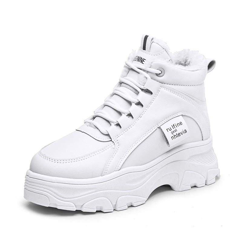 Sarah Express Women's Microfiber Platform Casual Sneakers