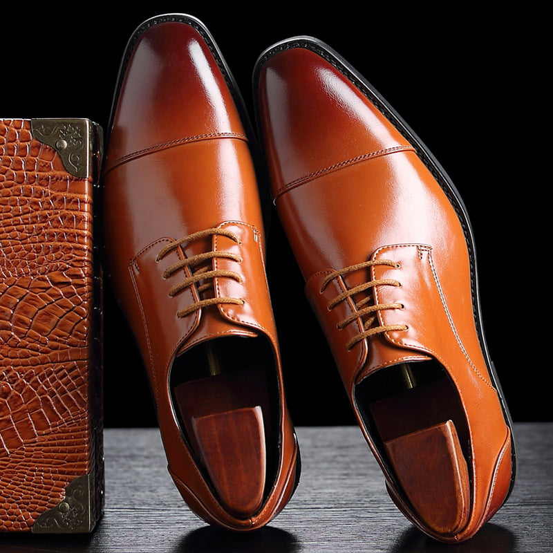 British Style Men's Business Dress Shoes – front product view