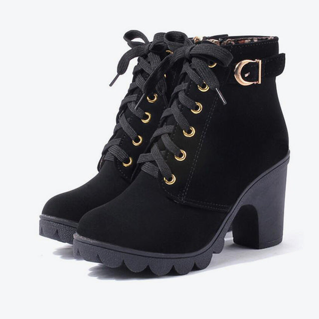 Sarah Express Cross Strappy Suede Martin Ankle Boots