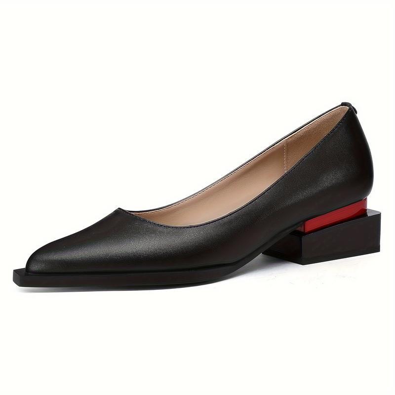 Sarah Express Genuine Leather Low Heel Loafers