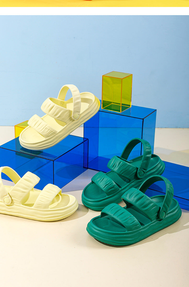 Sarah Express Retro Hollow-Out EVA Slip-On Sandals