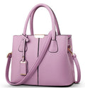 Sarah Express Structured Lychee Pattern Messenger Bag Purple