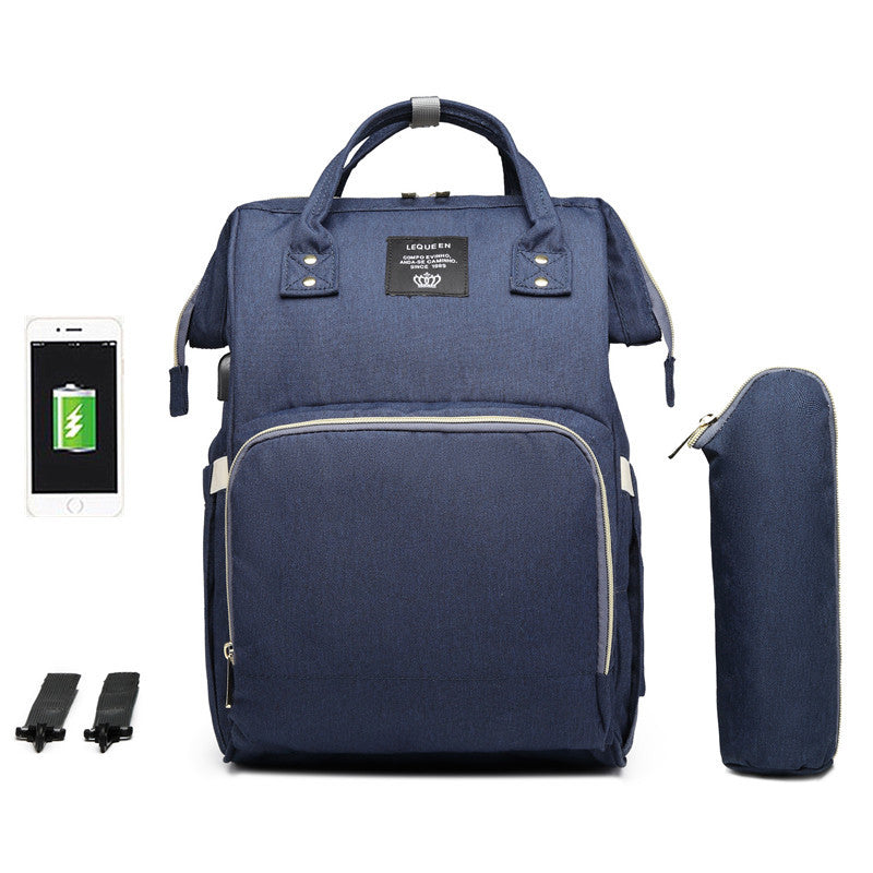 Sarah Express Waterproof Diaper Bag Backpack with USB Port