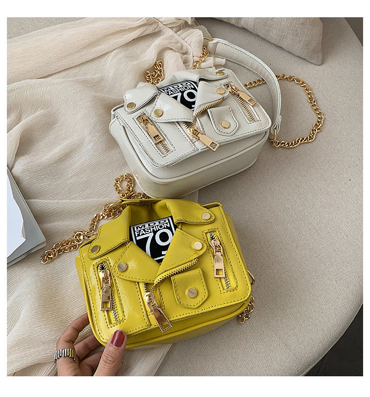 Sarah Express Motorcycle Jacket Inspired Crossbody Bag