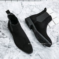 Sarah Express Pointed Toe Wedge Ankle Boots Black
