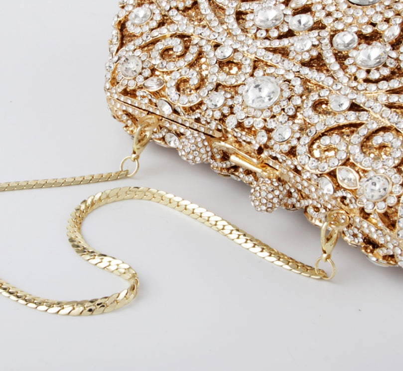 Sarah Express Crystal Beaded Evening Clutch Bag