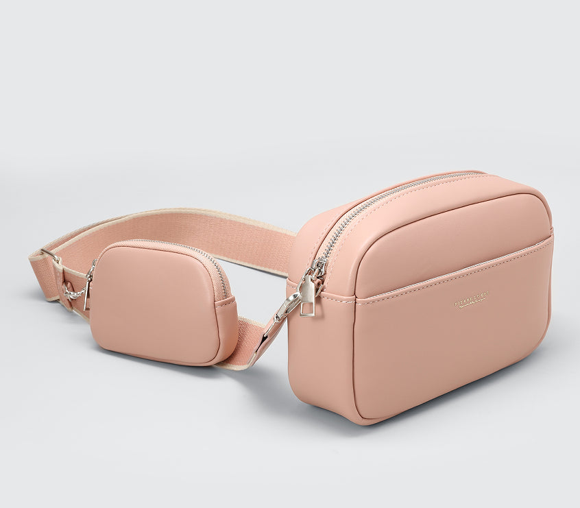 Sarah Express Structured Shoulder Bag with Detachable Pouch