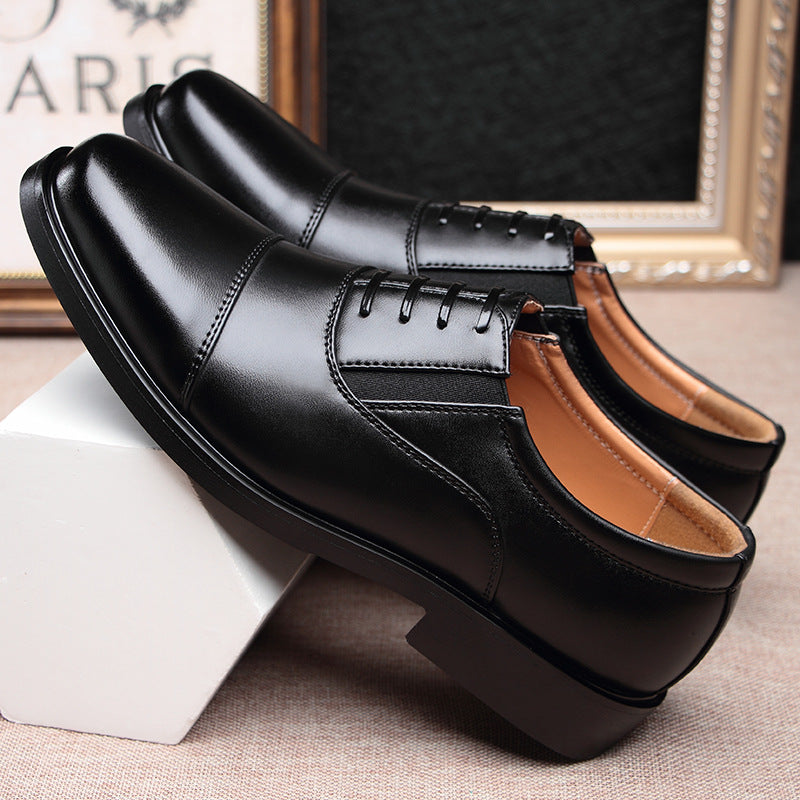 Sarah Express Men's Classic Leather Toe Cap Shoes