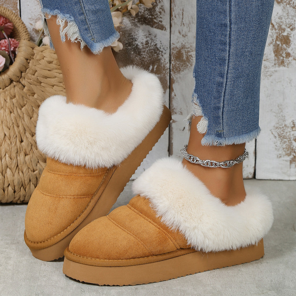 Sarah Express Plush Lined Winter Home Slippers