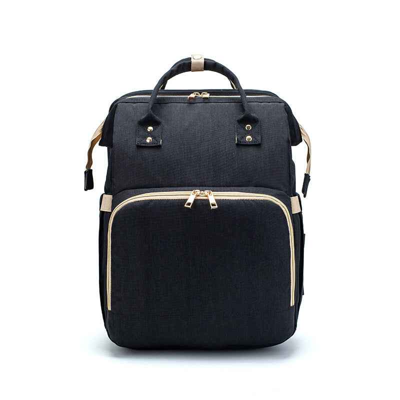 Sarah Express 3-in-1 Convertible Baby Diaper Travel Backpack Black A