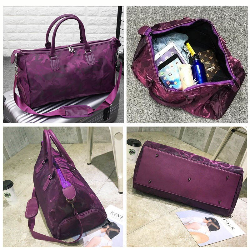 Sarah Express Camo Print Travel Duffel Bag