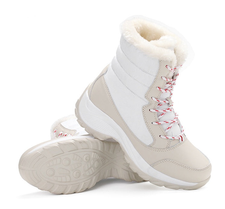 Sarah Express Women's Waterproof Winter Lace-Up Snow Boots