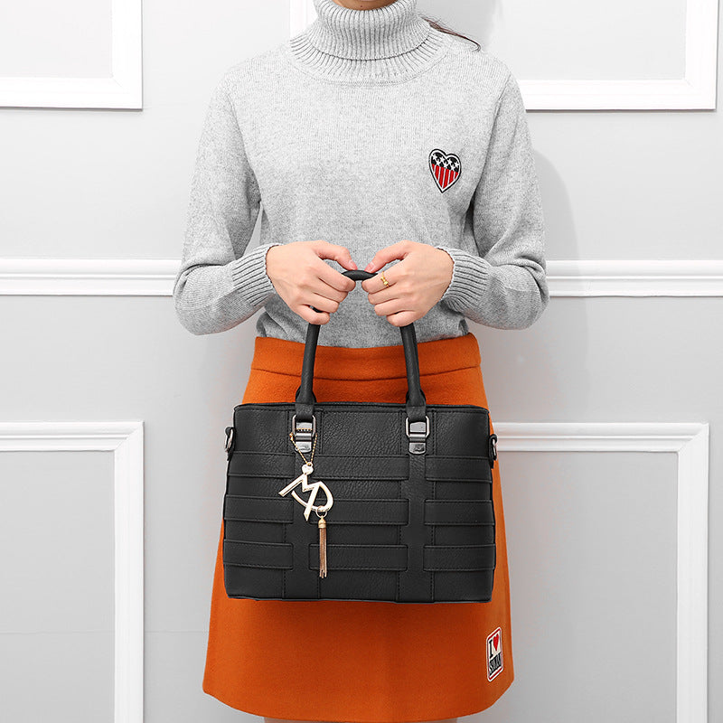 Sarah Express Structured Woven Messenger Bag