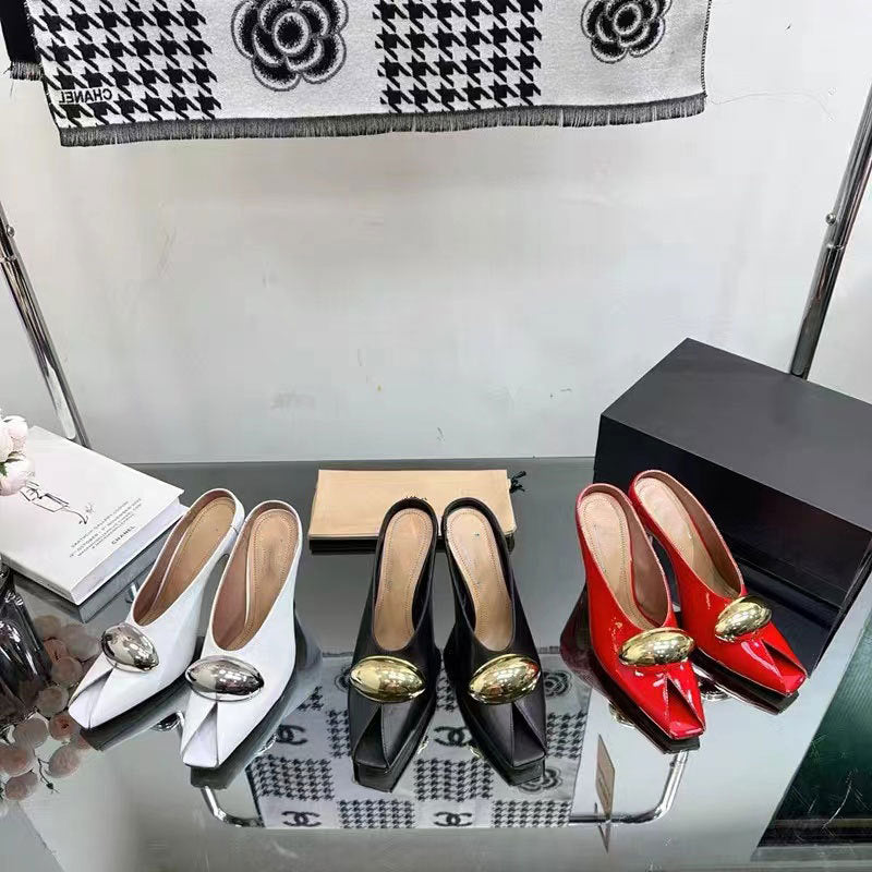 Sarah Express Square Toe Patent Leather High Heel Pumps