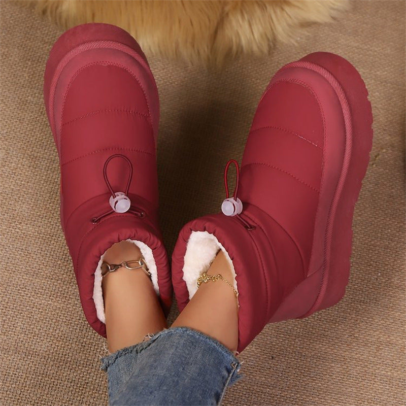 Sarah Express Fleece Lined Slip On Short Boots