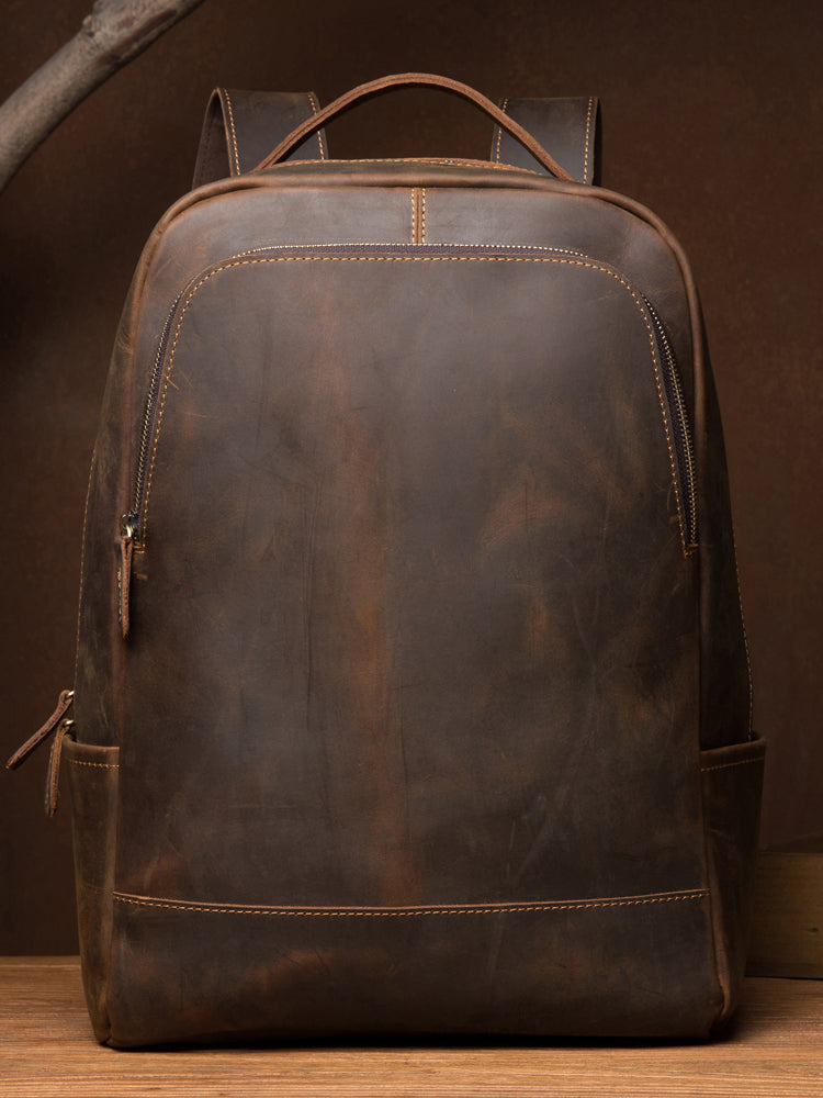 Sarah Express Structured Leather Travel Backpack for Men
