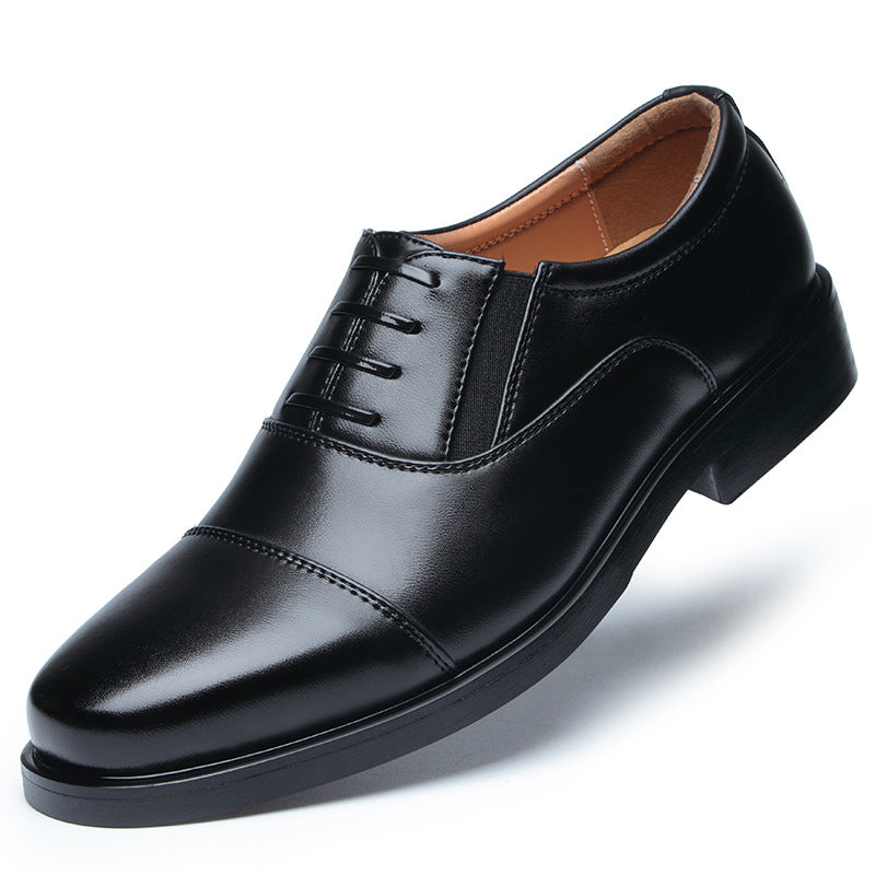Sarah Express Men's Classic Leather Toe Cap Shoes