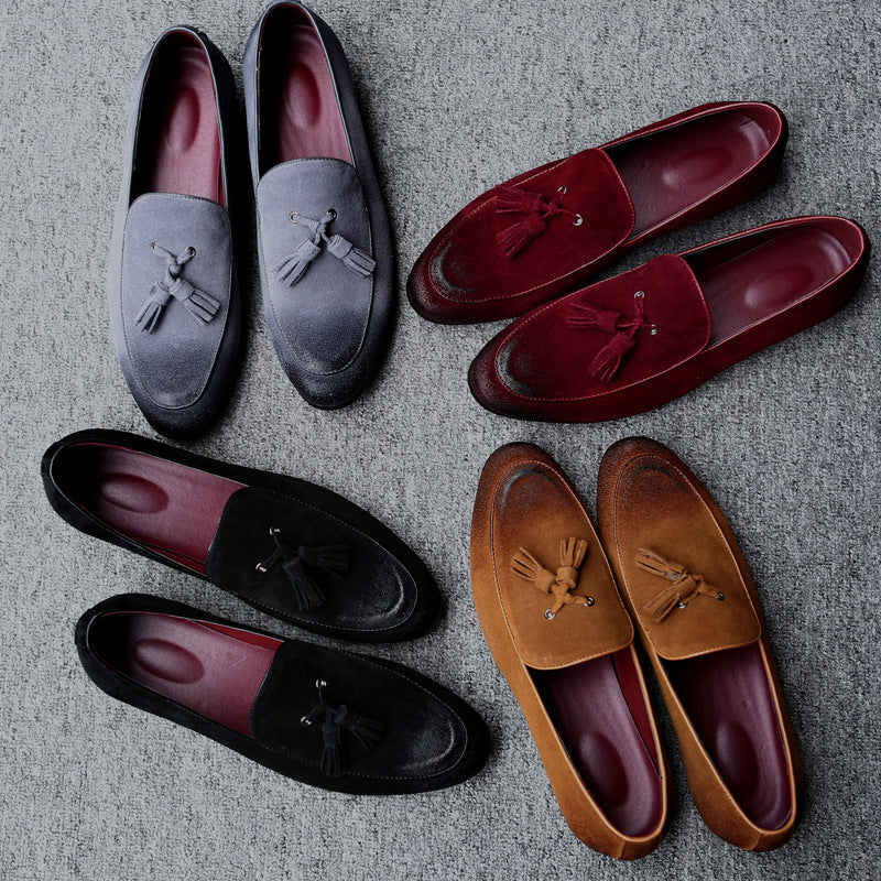 Sarah Express Men's Tassel Loafers Slip-On Dress Shoes