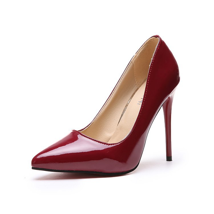 Sarah Express Women's Pointed-Toe Stiletto Pumps Wine Red