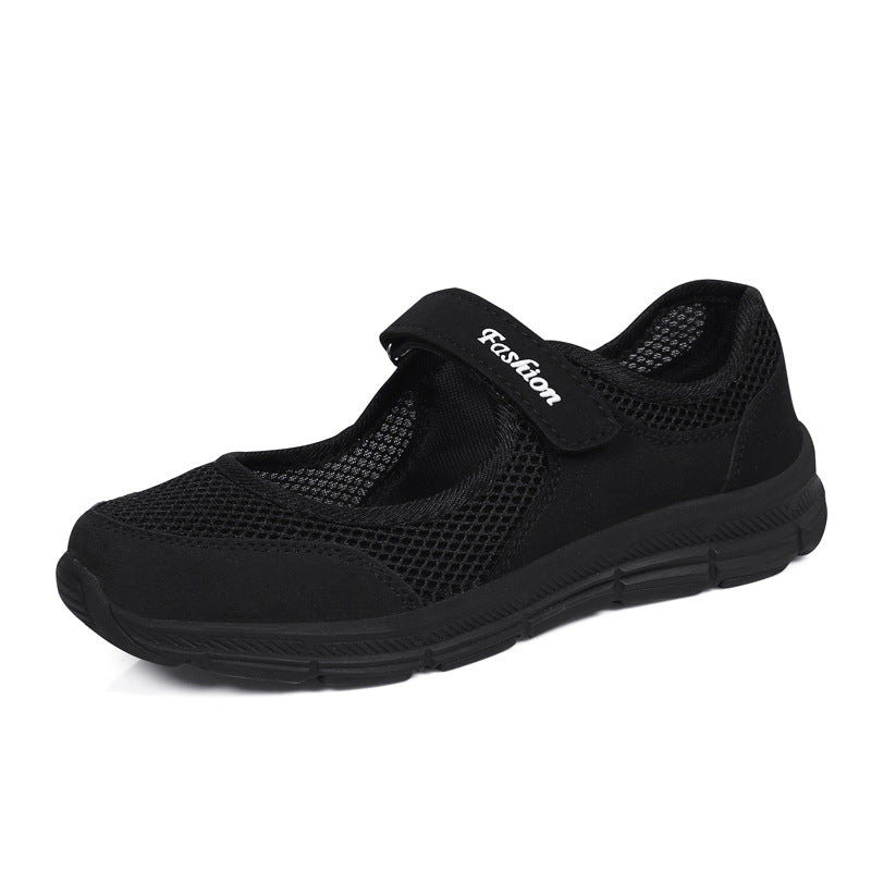 Sarah Express Air-Cushioned Mesh Slip-On Sneakers 766 Black