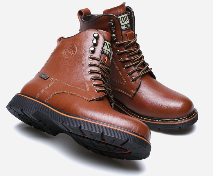 Sarah Express Men's Casual Martin Lace-Up Boots