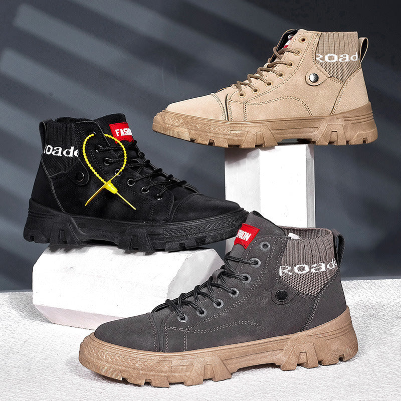 Sarah Express Men's Casual High Top Martin Boots