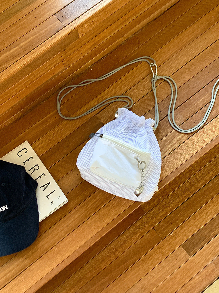 Sarah Express Mesh Drawstring Bucket Travel Bag