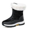 Sarah Express Women's Lightweight Platform Zipper Ankle Boots Black