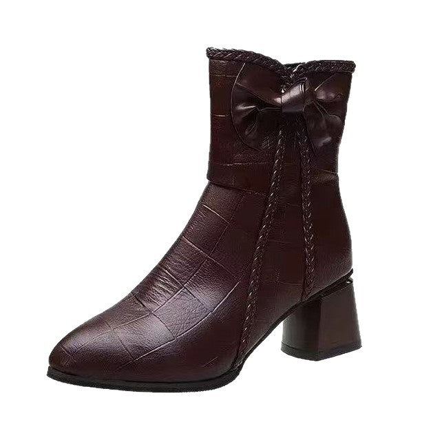Sarah Express Velvet Lined Mid Calf Boots