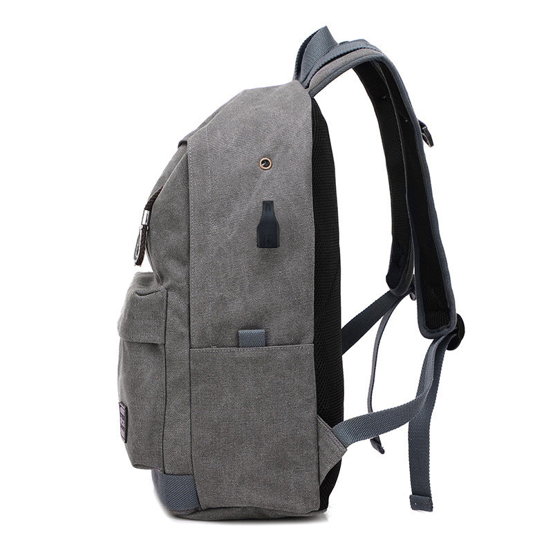 Sarah Express Canvas USB Charging Multi-Function Backpack