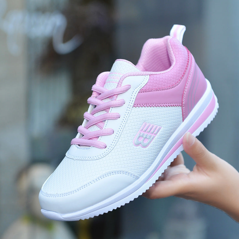 Sarah Express Women's Lace-Up Breathable Casual Sneakers