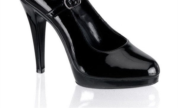 Sarah Express Cutout Platform Heels with Buckle Strap