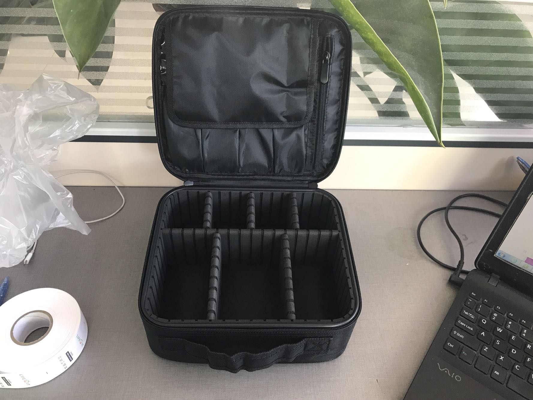 Sarah Express Structured Nylon Cosmetic Travel Bag