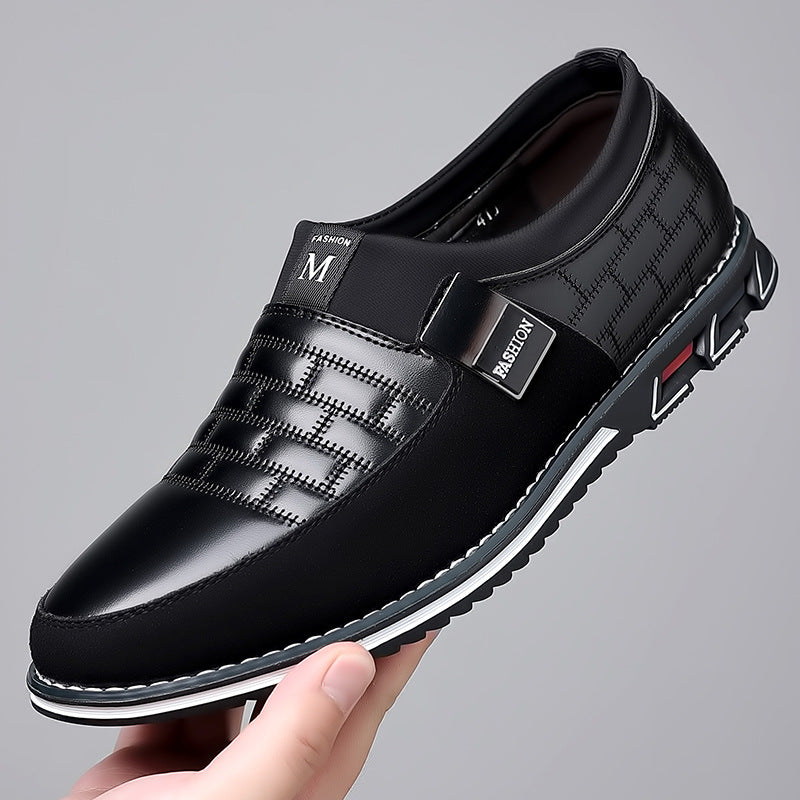 Sarah Express Casual Slip-On Grid Texture Loafers