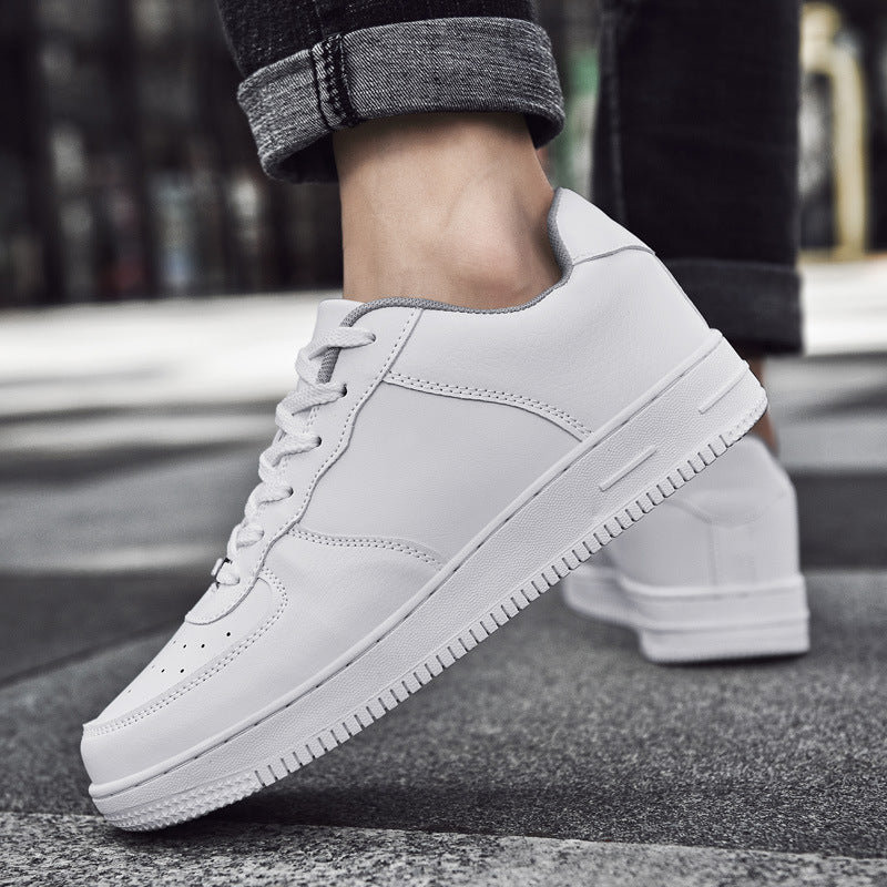 Sarah Express Classic Low Top Leather Sneakers White