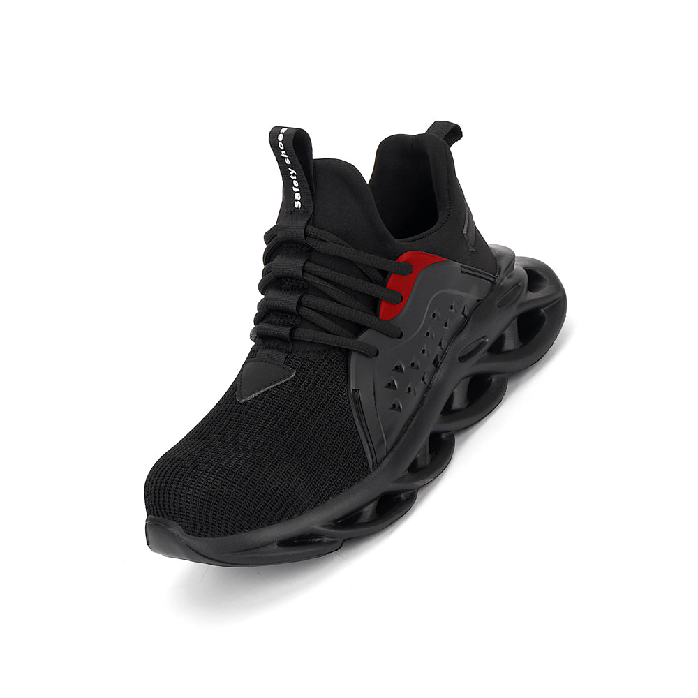 Sarah Express Indestructible Breathable Safety Sneakers Black