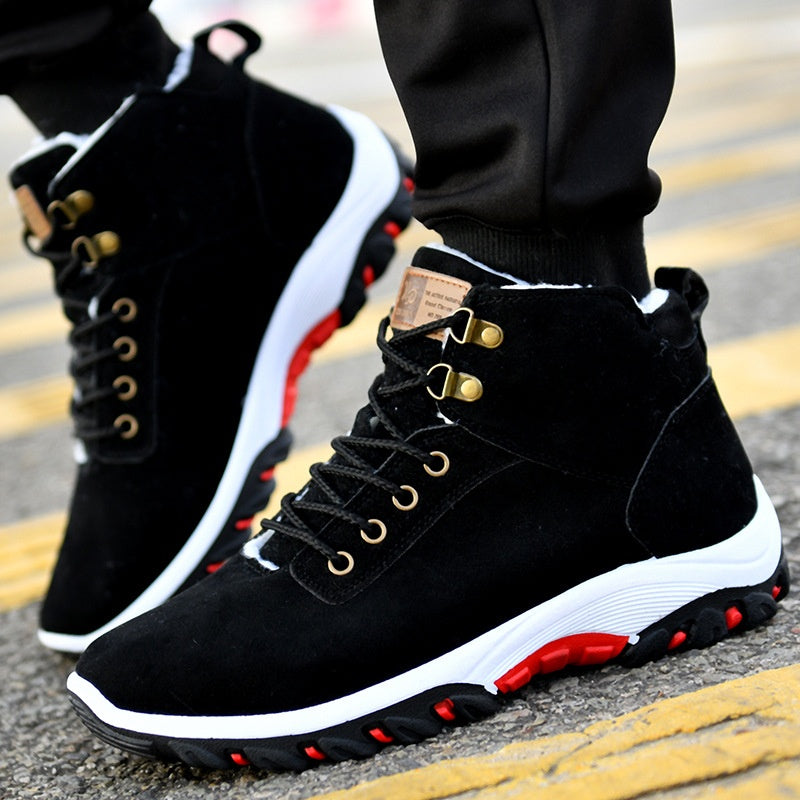 Sarah Express Men's Winter Cotton Suede Boots